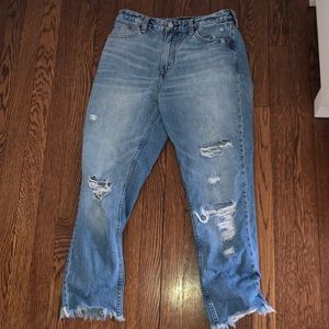 Abercrombie Lightly Washed Boyfriend Jeans